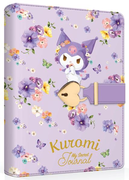 Kuromi Çizgili Kilitli Günlük 